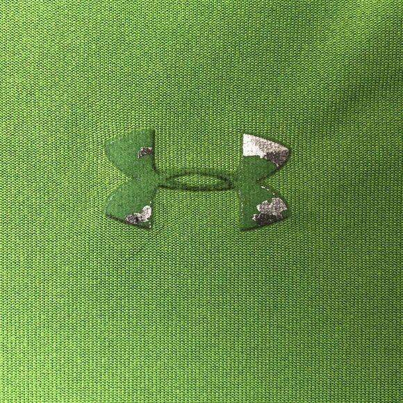 Under Armour Mens T-Shirt Medium HeatGear Short Sleeve Activewear Green Casual - Picture 7 of 9